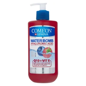 کرم آبرسان صورت و بدن کامان مدل واتربمب Q10+E مخصوص انواع پوست