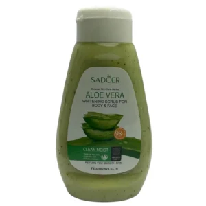 ژل اسکراب صورت و بدن سادور مدل Aloe Vera مناسب برای انواع پوست وزن 300 گرم