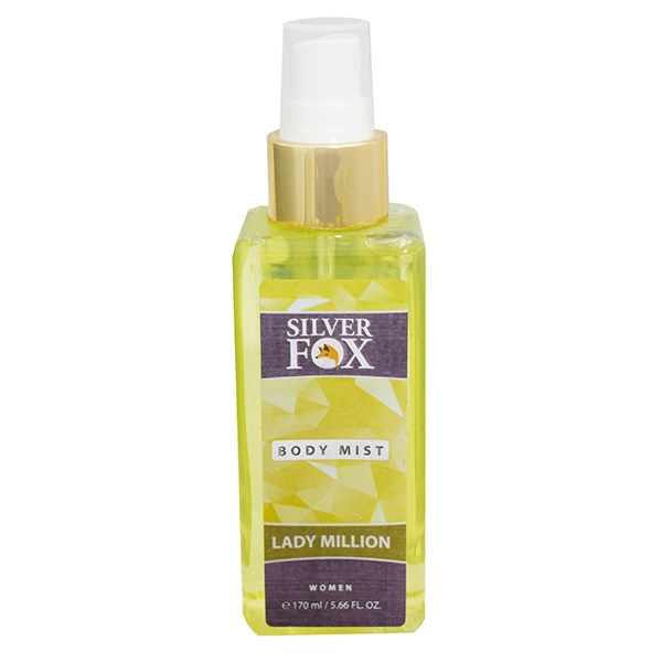 بادی میست زنانه سیلور فاکس مدل Lady Million حجم 170 میلی لیتر 1 بادی میست زنانه سیلور فاکس مدل Lady Million حجم 170 میلی لیتر