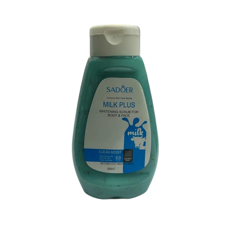 ژل اسکراب صورت و بدن سادور مدل شیر گاو مناسب برای انواع پوست وزن 300 گرم 1 ژل اسکراب صورت و بدن سادور مدل شیر گاو مناسب برای انواع پوست وزن 300 گرم